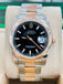 Rolex Datejust 36mm 116201 Rose Gold / SS 'Roulette' Date Wheel MINT Box/Papers