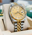 Rolex Datejust 36 116233 FACTORY Champagne Jubilee Diamond Dial 18K Yellow Bezel