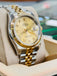 Rolex Datejust 36 116233 18K Yellow Gold / SS Champagne Roman Dial Fluted Bezel Jubilee MINT