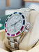 Rolex GMT-Master II 116759SARU 18k White Gold Diamond Sapphire Factory Full Pave Diamond Bracelet Box and Papers PreOwned “Pepsi Edition”