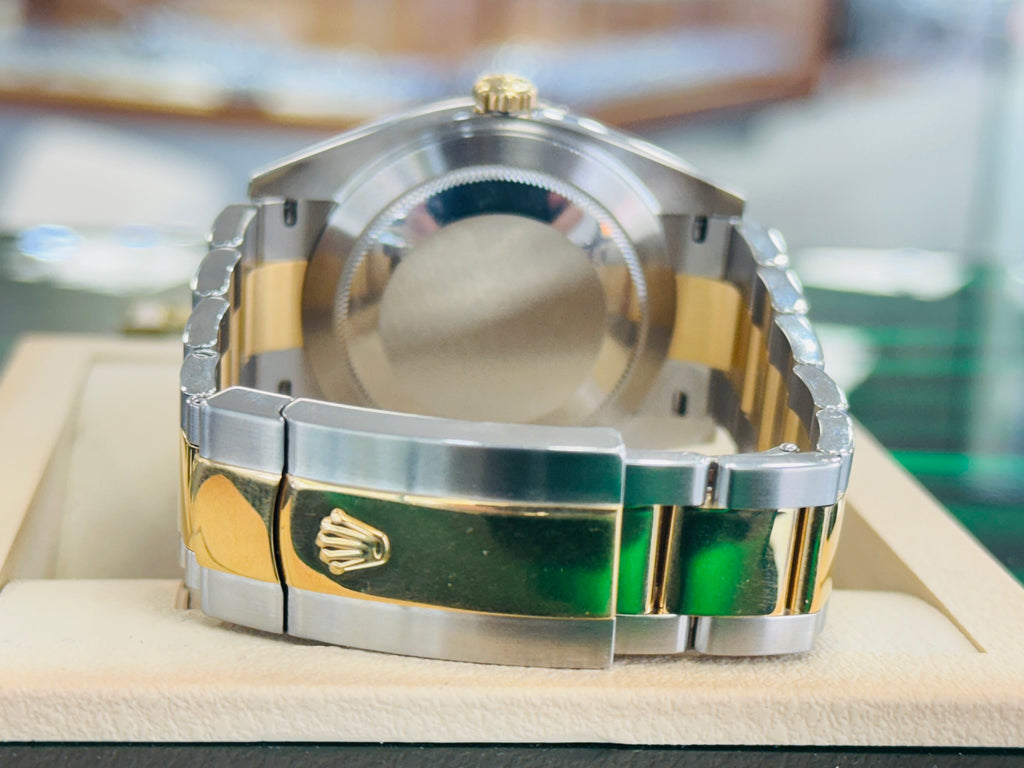 Rolex Datejust 41 Wimbledon 126303  TwoTone Steel and 18K Yellow Gold Box and Papers PreOwned - Diamonds East Intl.