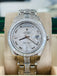 Rolex Day-Date 18956 39 Pearlmaster with Baguette bezel Factory Diamond Meteorite Dial and Factory Diamond Bracelet box and Papers MINT 