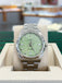 Rolex Oyster Perpetual 124300 41 Custom pistachio Green Dial Box And Papers MINT
