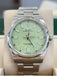Rolex Oyster Perpetual 124300 41 Custom pistachio Green Dial Box And Papers MINT