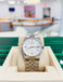 Rolex Land-Dweller 127334 40mm Stainless Steel White Gold Bezel White Honeycomb Dial Box and Papers Unworn