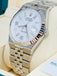 Rolex Land-Dweller 127334 40mm Stainless Steel White Gold Bezel White Honeycomb Dial Box and Papers Unworn