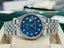 Rolex Datejust 16234 Factory LAPIS Jubilee Bracelet with Silver Bezel - Diamonds East Intl.