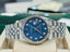 Rolex Datejust 16234 Factory LAPIS Jubilee Bracelet with Silver Bezel - Diamonds East Intl.