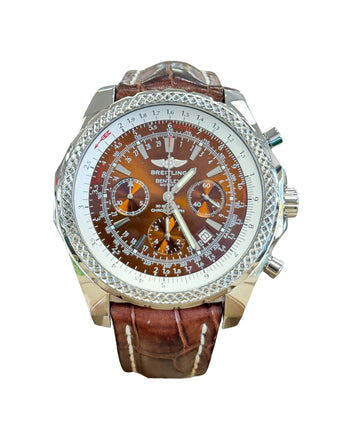 Breitling Bentley Motors A2536212 48mm Havana Bronze Dial Stainless Steel PreOwned - Diamonds East Intl.