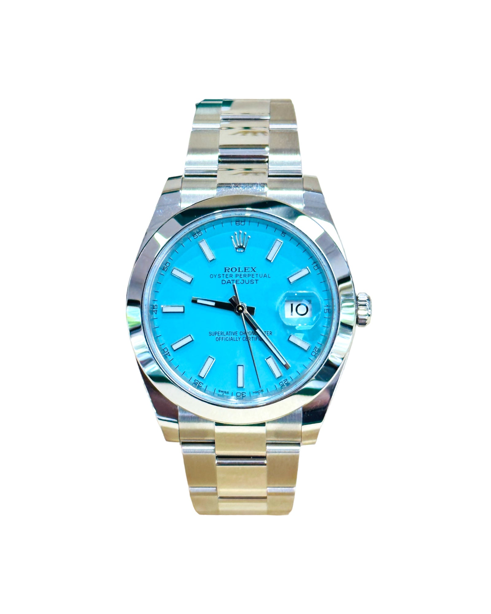 Rolex datejust 41 light blue dial Clearance