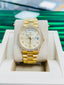Rolex President Day-Date 36mm 18388 Crown Collection Factory Diamonds Watch MINT