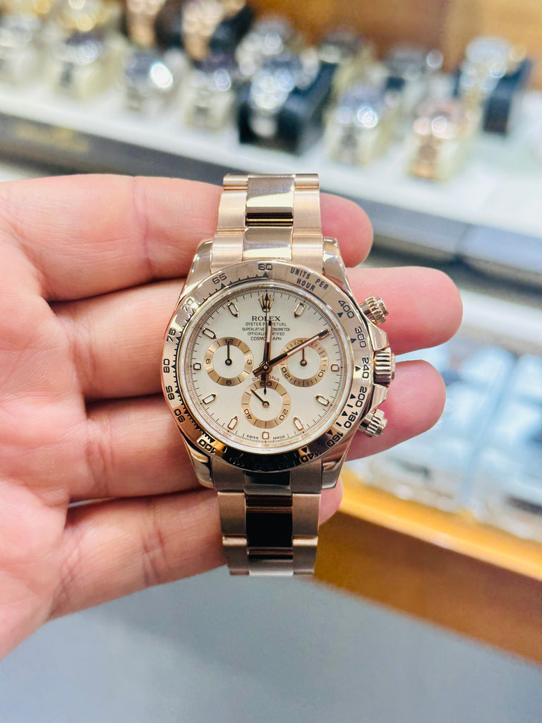 Rolex daytona two tone rose gold Clearance