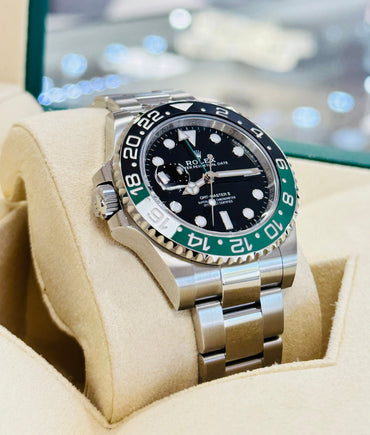 Rolex GMT-Master II "Sprite" Black Dial Oyster 126720VTNR Unworn B/P - Diamonds East Intl.