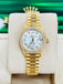 Rolex Lady President Datejust 79138 18k Yellow Gold Factory Mother of Pearl And Diamond Bezel COMPLETE Box/Papers MINT