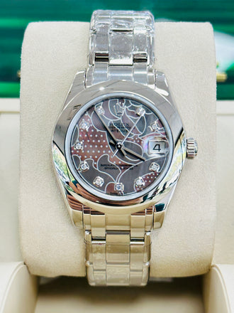 Rolex Lady-Datejust Pearlmaster 81209 Factory Goldust Dream mother of pearl dial Unworn - Diamonds East Intl.