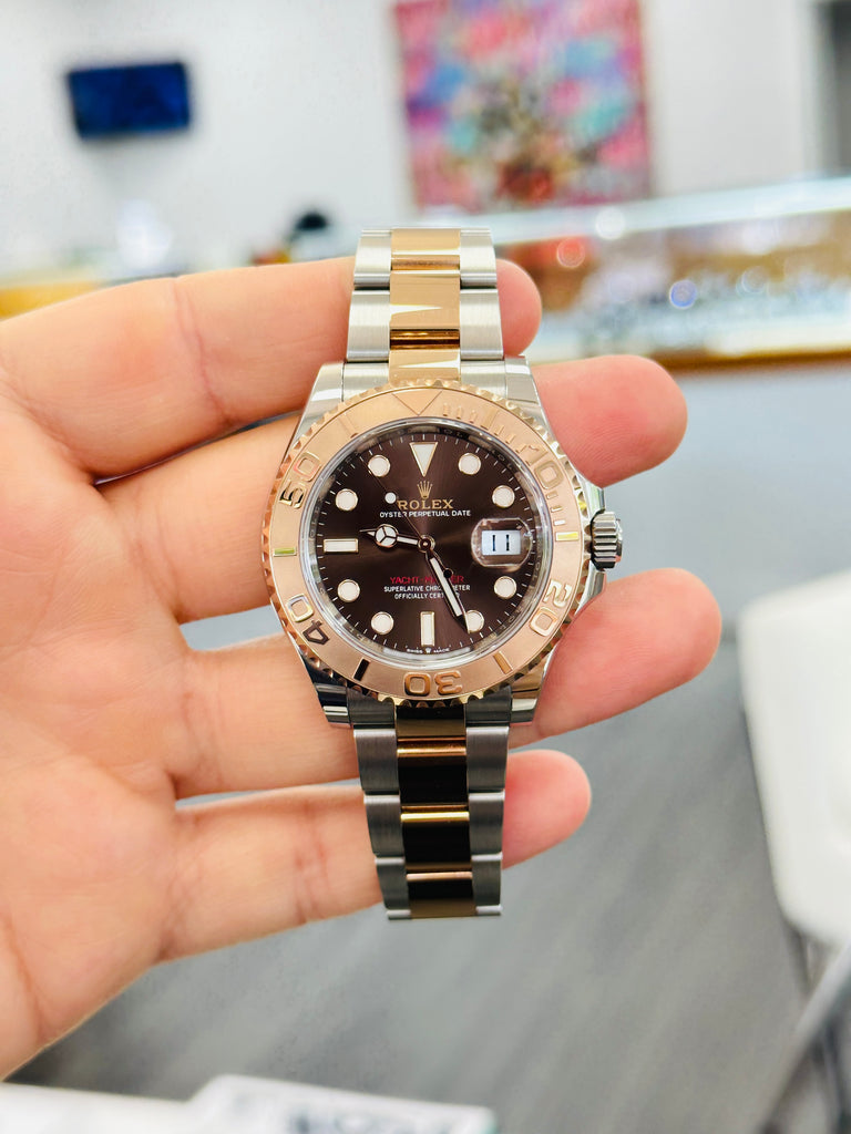 Rolex Yacht-Master Rose Gold and Steel Dial
