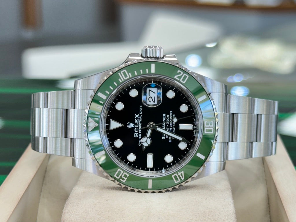 Rolex Submariner 126610LV Date 2023 Green Bezel MK2 Kermit  box and papers Unworn - Diamonds East Intl.