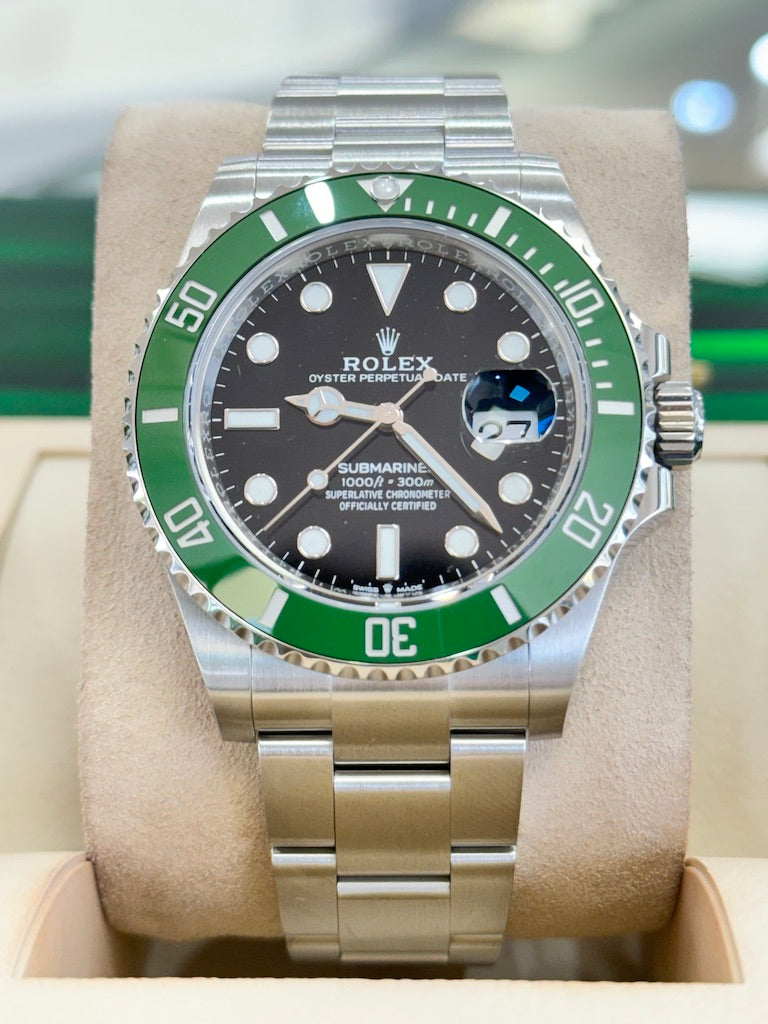Rolex Submariner 126610LV Date 2023 Green Bezel MK2 Kermit  box and papers Unworn - Diamonds East Intl.