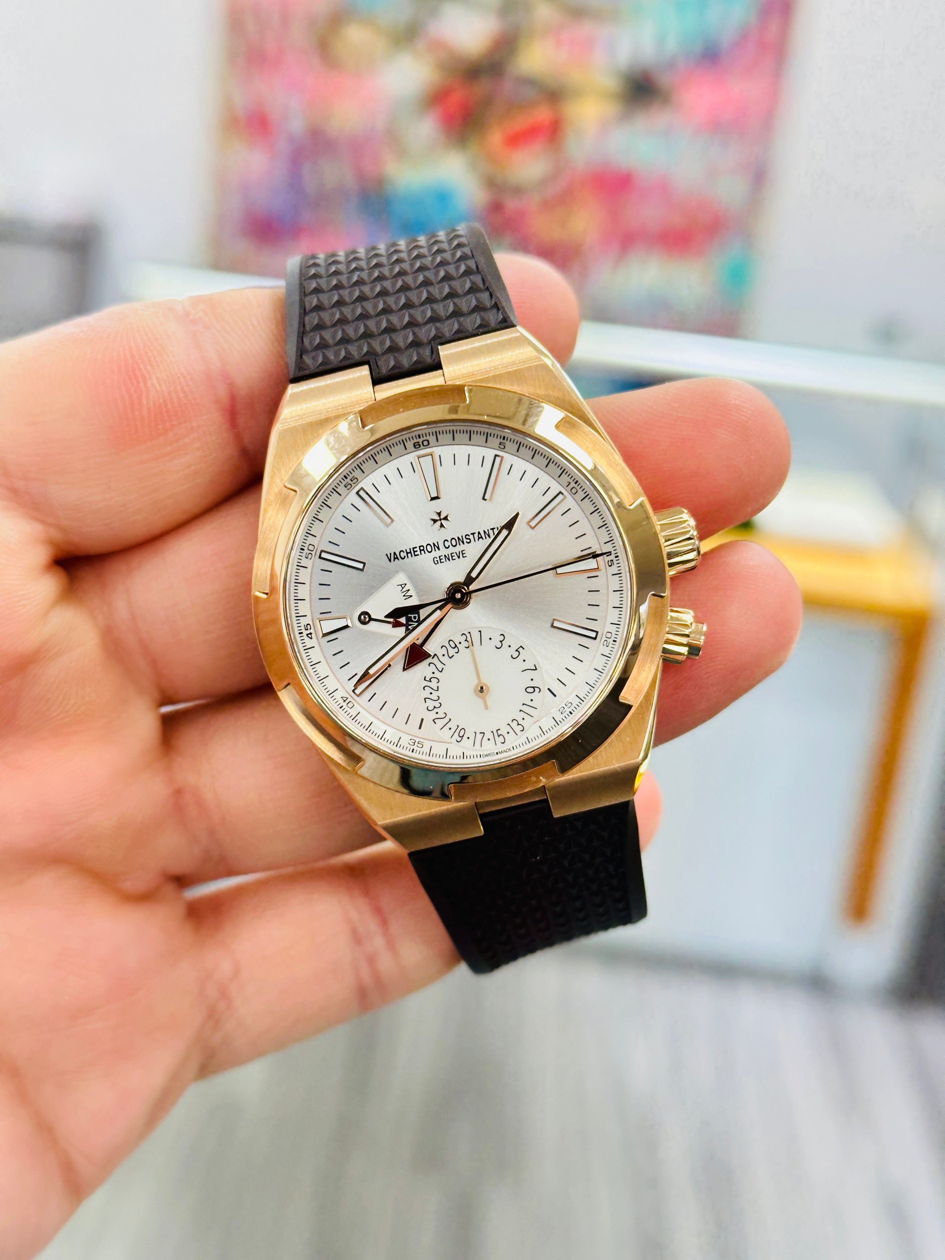 Vacheron Constantin 18K Yellow Gold Overseas 49150 Chronograph