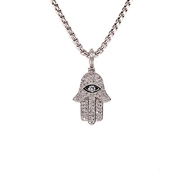 Hamsa Diamond Pendent (Necklace not Included) - Diamonds East Intl.