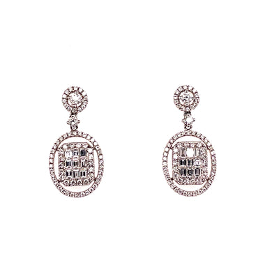 Custom 2.68ct Diamond Drop Earnings - Diamonds East Intl.