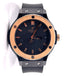 Hublot Classic Fusion 36mm Black Ceramic 18k Rose Gold Bezel Watch *MINT