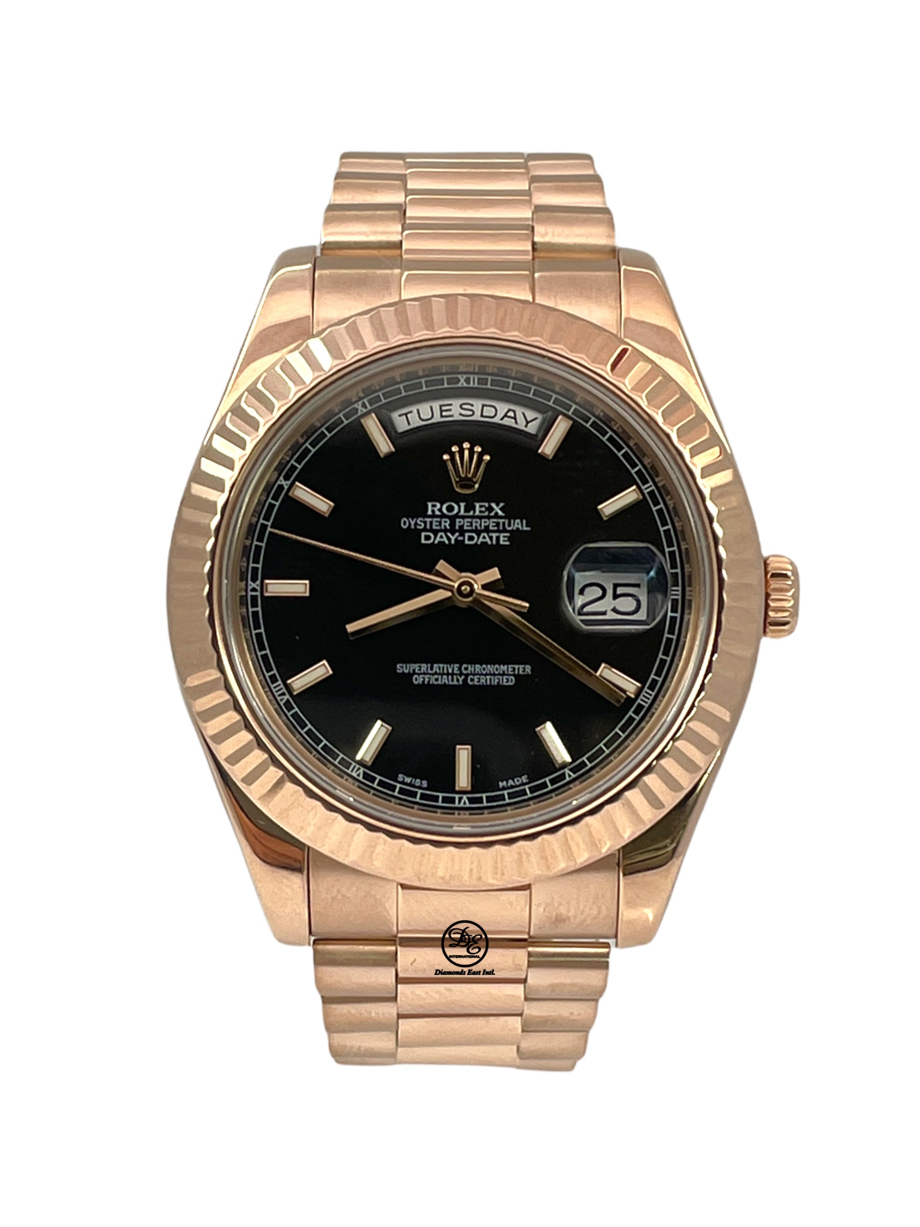 Rolex oyster perpetual day date black dial Clearance