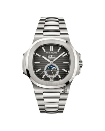 Patek Philippe Nautilus Annual Calendar Moon Phase Steel 5726/1A-001 Box and Papers - Diamonds East Intl.