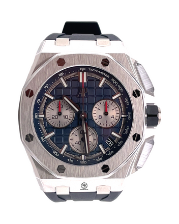Audemars Piguet  Royal Oak Offshore Titanium Blue Dial Watch 26420TI.OO.A027CA.01 Unworn B&P - Diamonds East Intl.