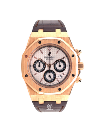Audemars Piguet Panda Royal Oak Chronograph Automatic 18kt Rose Gold  26022OR.OO.D098CR.01 PreOwned - Diamonds East Intl.