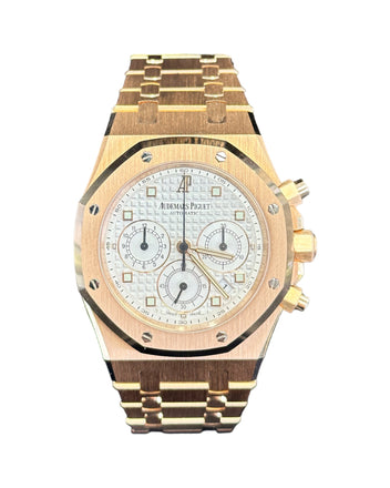 Audemars Piguet Royal Oak 39mm 18k Rose Gold Chronograph 25960OR.OO.1185OR.01 Box/Papers MINT 