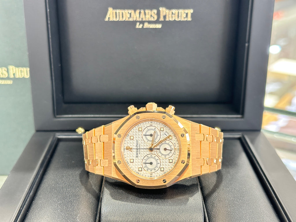 Audemars Piguet Royal Oak 39mm 18k Rose Gold Chronograph 25960OR.OO.1185OR.01 Box/Papers MINT 