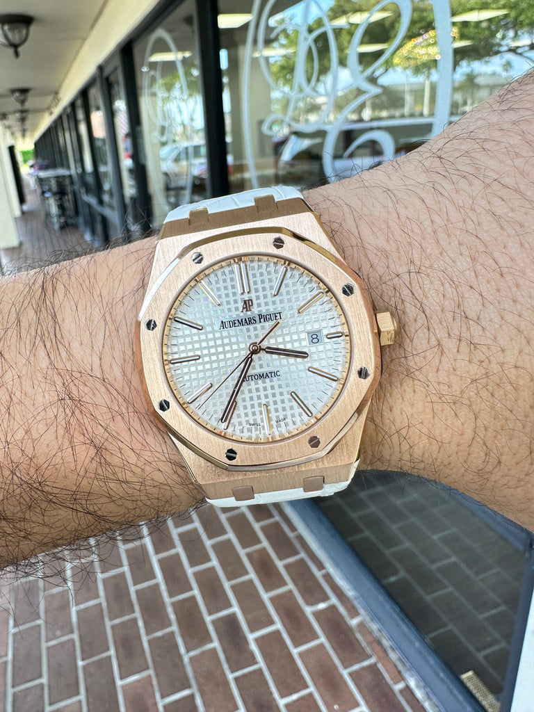 Audemars Piguet Royal Oak 41 Selfwinding Rose Gold 15400 Silver