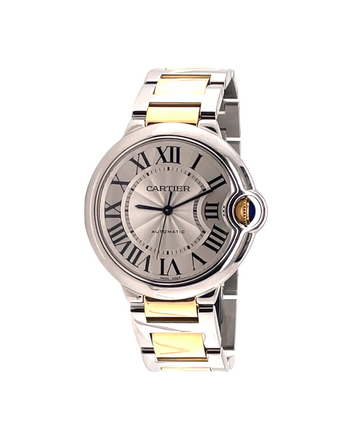 Cartier Ballon Bleu De Cartier Watch 36mm 18K Yellow Gold Stainless Steel W2BB0030 - Diamonds East Intl.