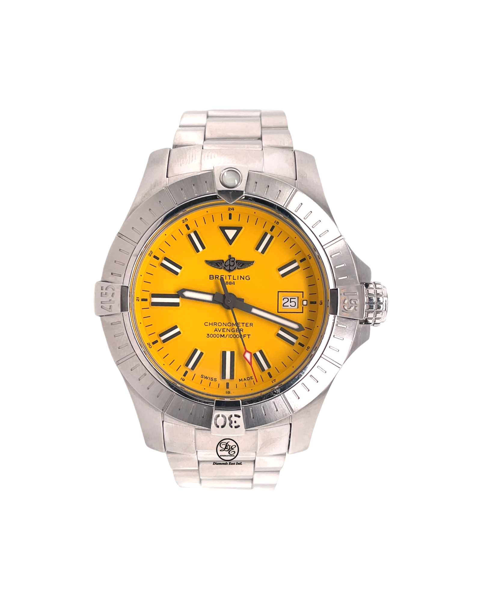 Breitling Avenger Seawolf Stainless Steel Yellow Dial