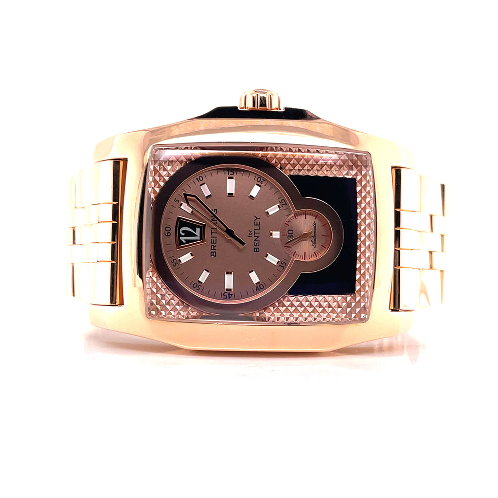 Breitling For Bentley Flying B Watch in 18K Rose Gold Jump Hour