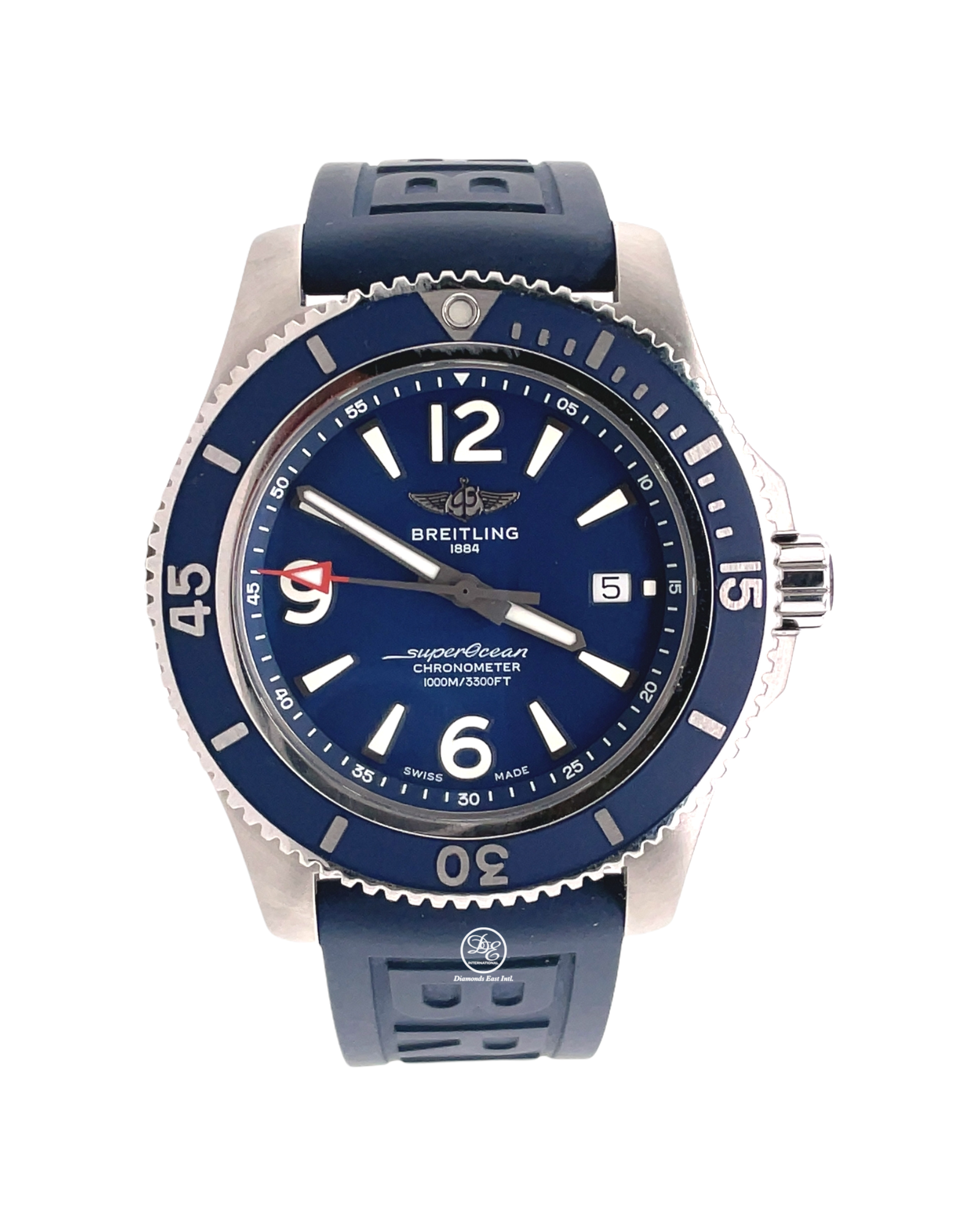 breitling superocean blue dial