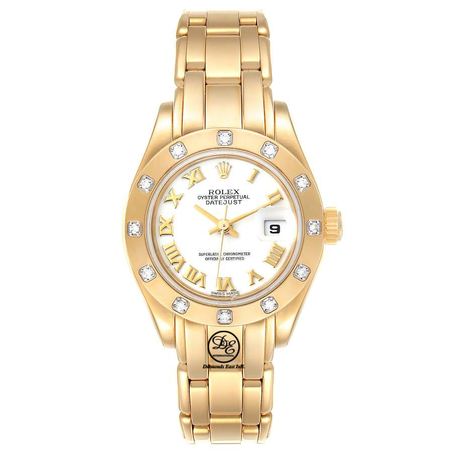 Rolex Masterpiece 80318  Datejust 18k Yellow Gold Factory Diamond Bezel