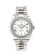 Rolex Day-Date 40mm 228239 White Gold Silver Quadrant Motif Roman Dial Box And Papers