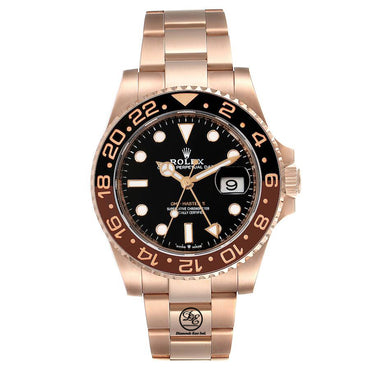 Rolex GMT-MASTER II 126715 ROOT BEER 18K Rose Gold Ceramic BOX/PAPERS UNWORN - Diamonds East Intl.