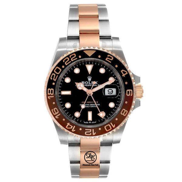 Rolex gmt rose on sale gold rubber strap