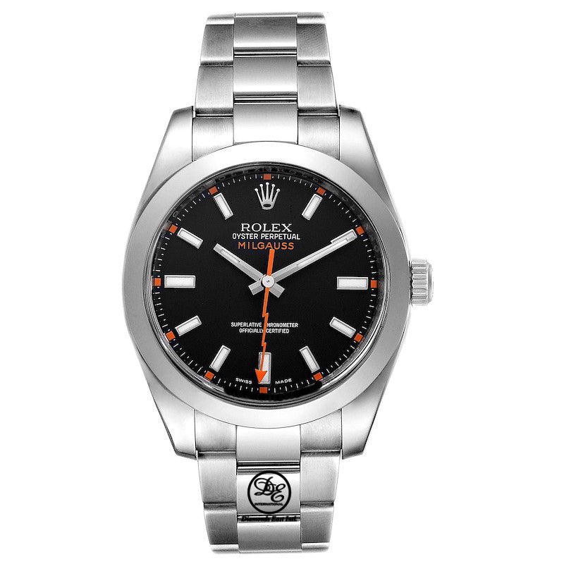 Rolex Milgauss 116400 40mm Oyster Black Dial | Diamonds East