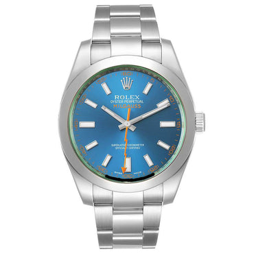 Rolex Oyster Milgauss Blue Dial  116400GV BLUSO - Diamonds East Intl.