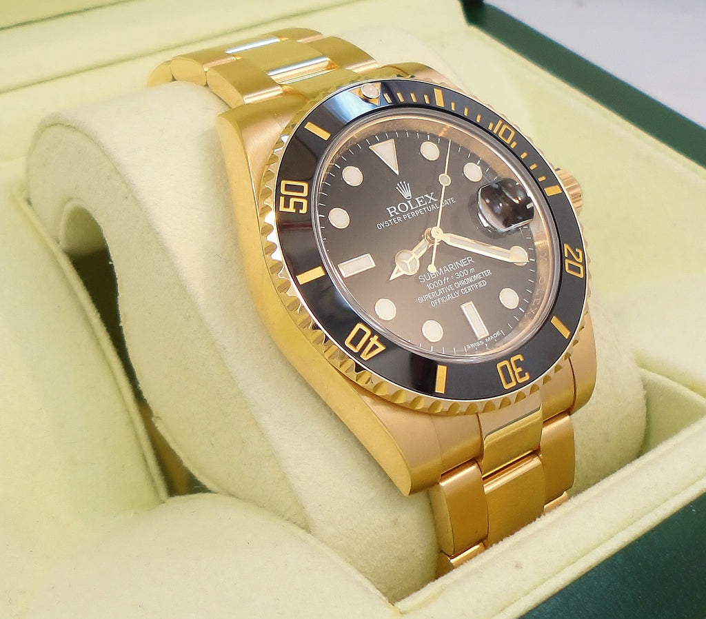 ROLEX SUBMARINER DATE 116613LN BLACK DLC BOX & PAPERS BY