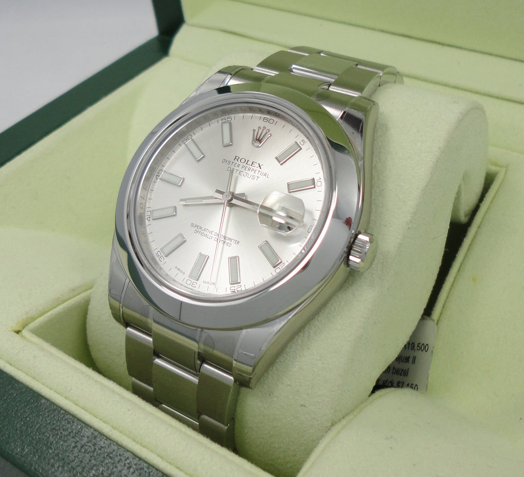 Rolex Datejust II 116300 Silver Dial Watch UNWORN FULLY STICKERED
