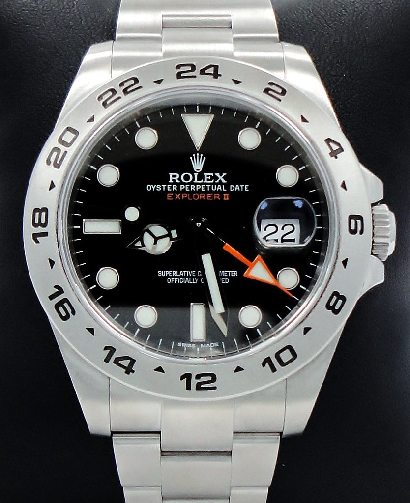 Rolex Oyster Perpetual Explorer II 216570 Black Dial - Diamonds East Intl.