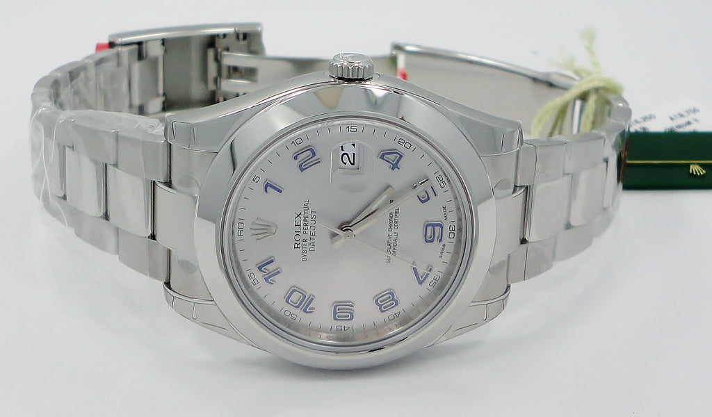 Rolex Datejust II 116300 41mm Oyster Silver Arabic Dial UNWRON FULLY STICKRED