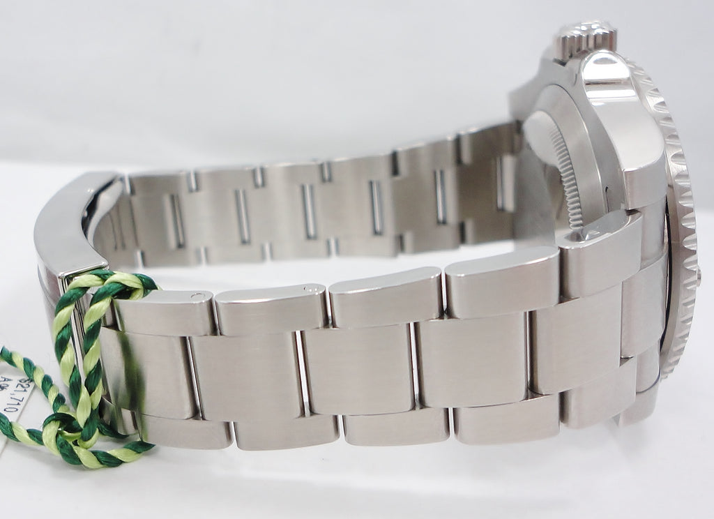Rolex+Submariner+116610LV+Silver+Oyster+Bracelet+with+Green+Bezel for sale  online