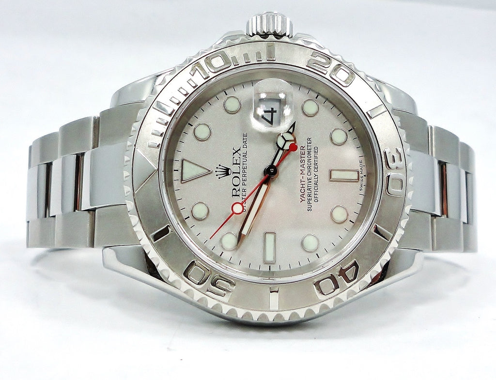 Rolex Yacht-Master 16622 40mm Oyster Platinum Bezel Watch 