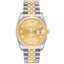 Rolex Datejust 36mm 116233 Jubilee Stainless and Gold Factory Champagne Diamond Dial - Diamonds East Intl.